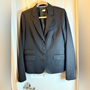 J Crew Black Women’s 💯% Wool Classic Blazer Fully Lined  Vintage Work Career